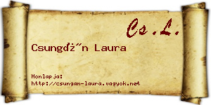 Csungán Laura névjegykártya